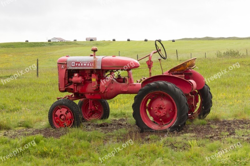 Iceland Tractor Tractors Agriculture Oldtimer