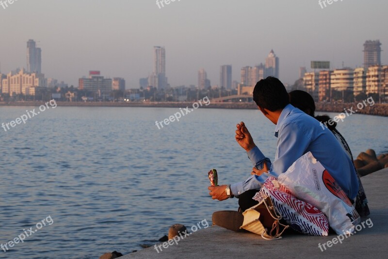 Mumbai Seafront Asia Bay Boat