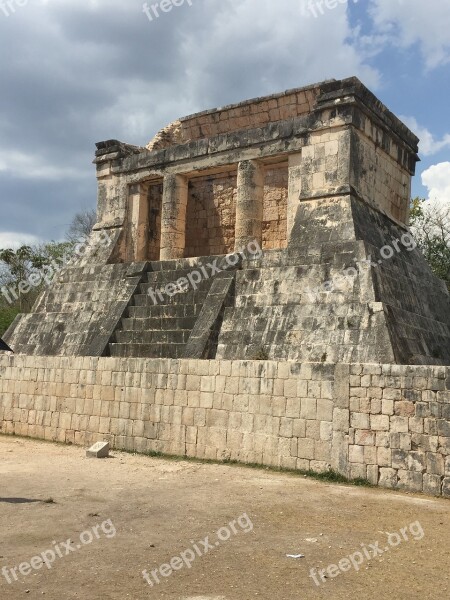 Mayan Ruin Arch Architecture Mexico