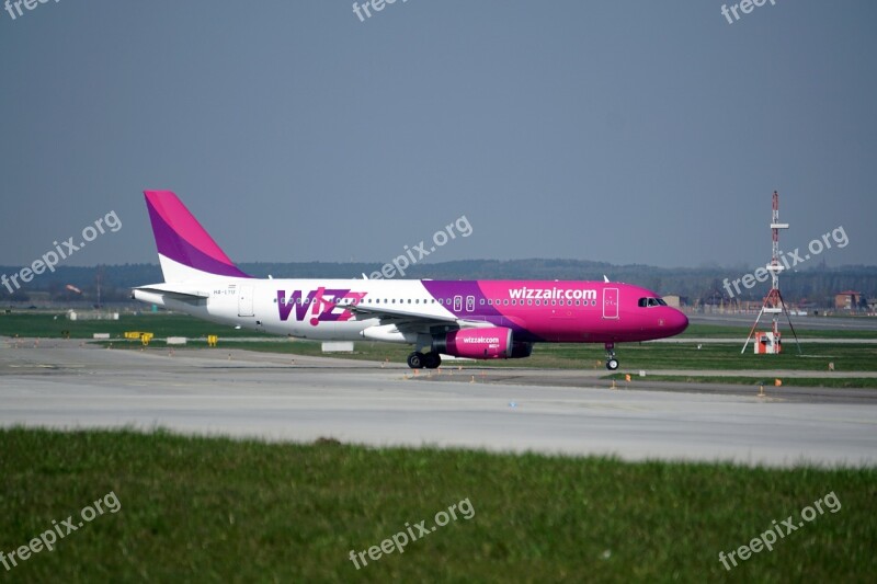 The Plane Airport Aviation Airbus Wizzair