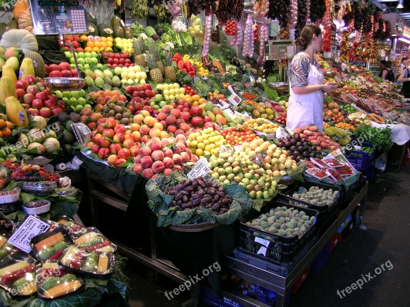 Barcelona Boqueria Fruit Free Photos