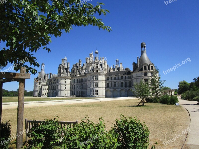 France Chambord Castle Free Photos