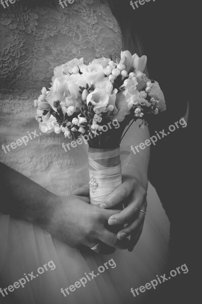 Wedding Bride Bridal Bouquet Marry Marriage