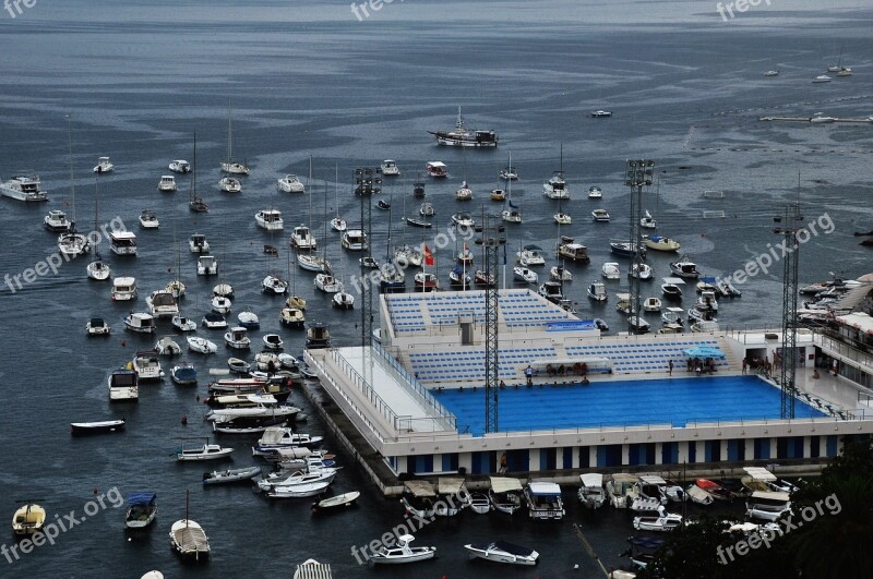 Port Bay Boats Sea Water