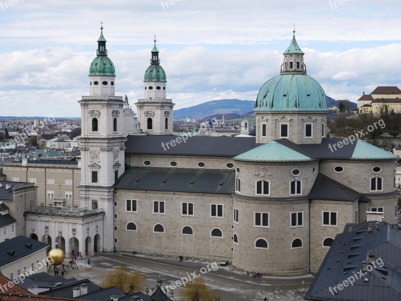 Salzburg Cathedral Salzburg Church Austria Free Photos