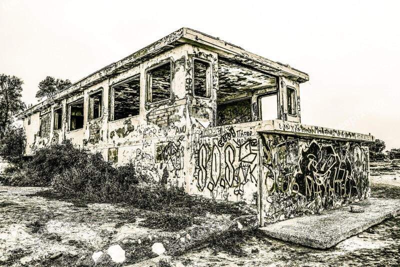 Building Abandoned Decay Grunge Graffiti