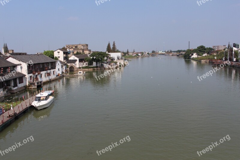 Zhujiajiao The Ancient Town River Free Photos