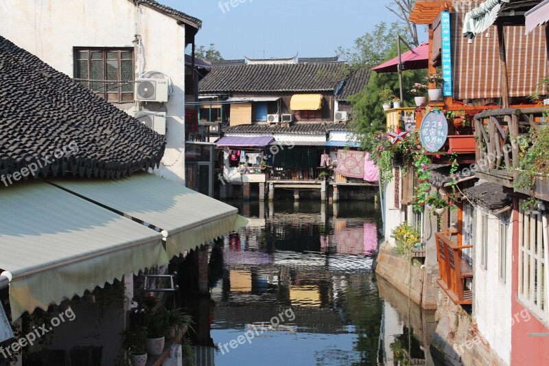 Zhujiajiao The Ancient Town Houses Free Photos