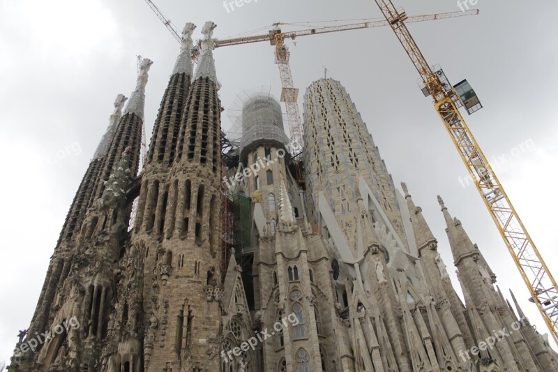 Barcelona Sagrada Family Architecture Landmark Fun