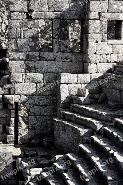 Old Ancient Stairs Antique Historical