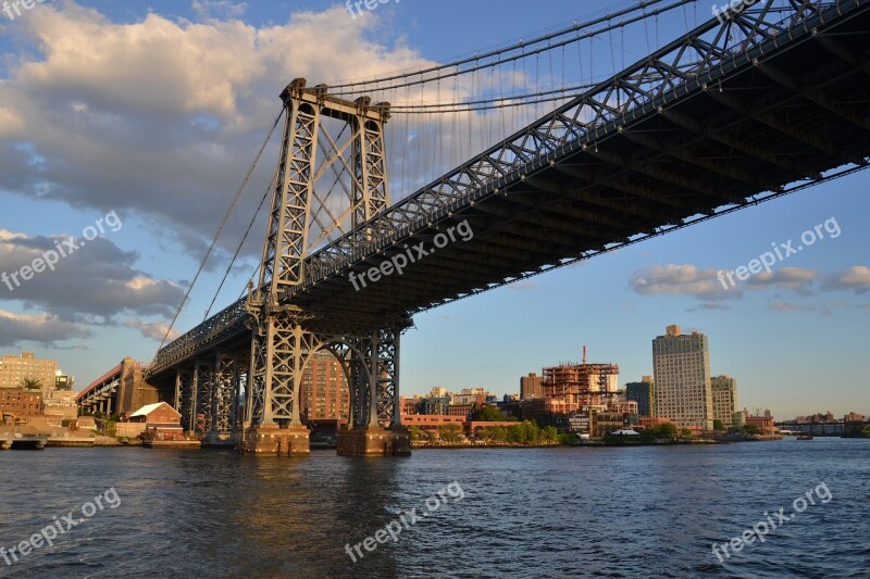 Bridge Manhattan Nyc New York Building