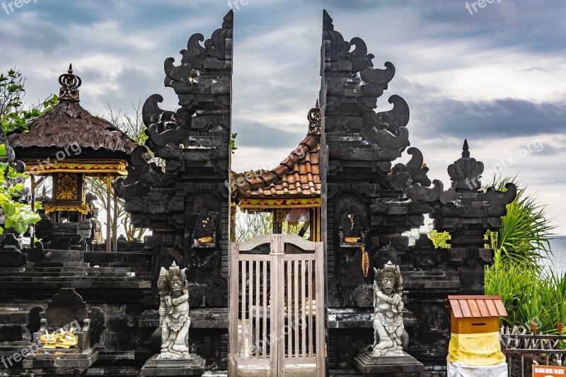 Tanah Lot Tanah Lot Temple Entrance Bali Water Palace