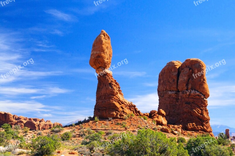 Balanced Rock In Arches Balanced Rock Arches National Park