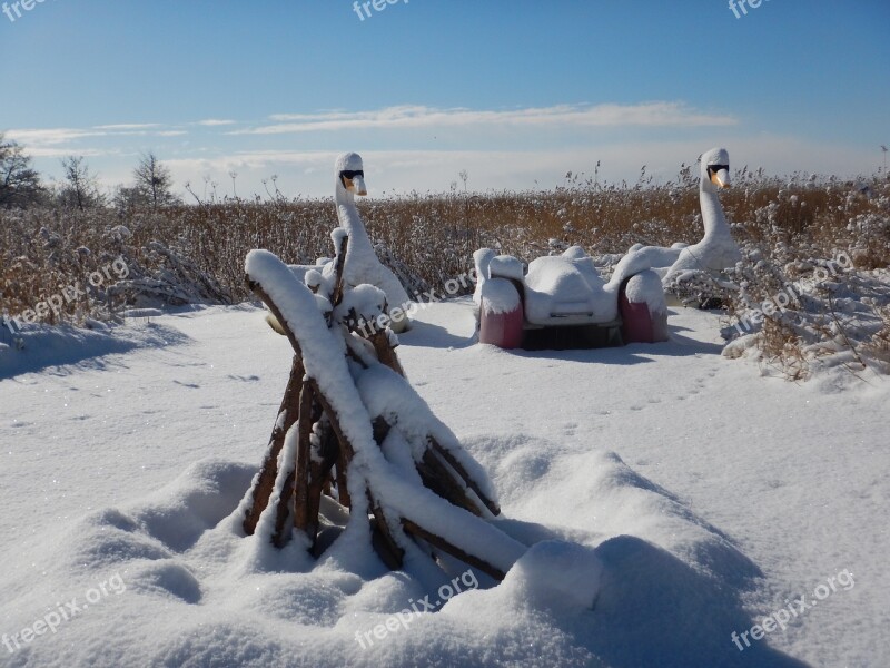 Wintry Loddin Snow Winter Nature