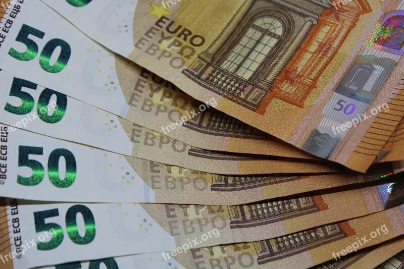 Bank Note Euro Currency Finance Paper Money