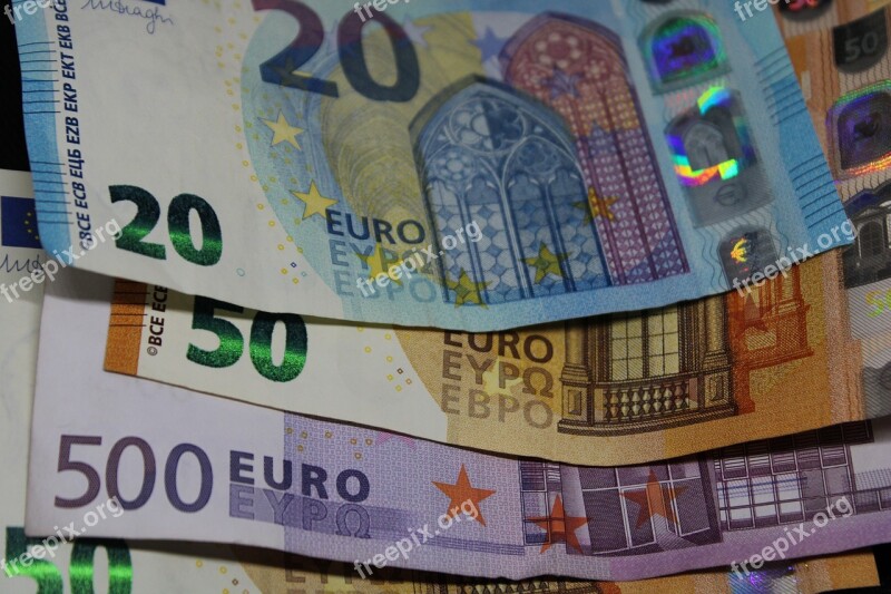 Bank Note Euro Currency Finance Paper Money