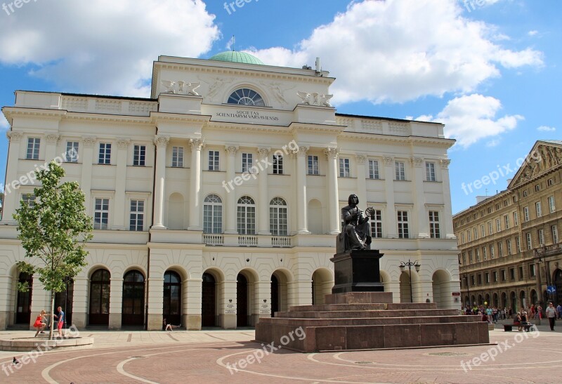 Poland Warsaw City Krakow Suburb Polish Academy Of Sciences