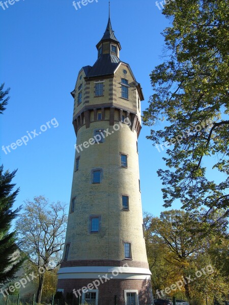 Tower Building Monument Water Tower Saxony