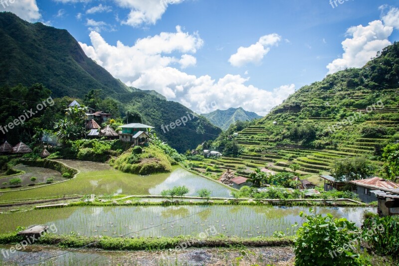 Philippines Rice Terraces Batad Free Photos