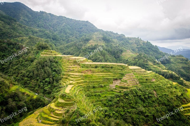 Philippines Rice Terraces Banaue Free Photos