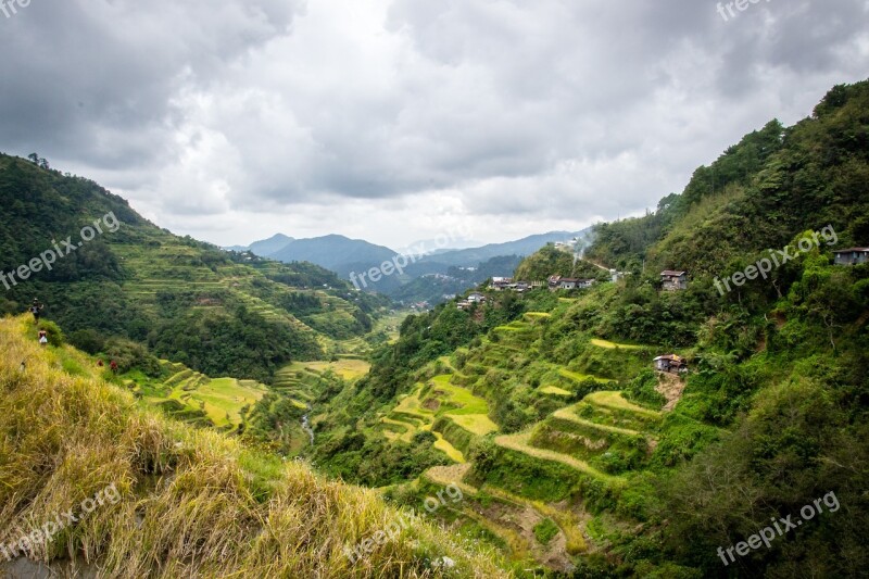 Philippines Rice Terraces Banaue Free Photos