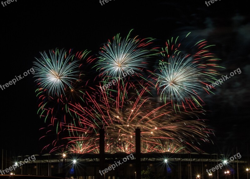 Fireworks Rocket Pyrotechnics Shower Of Sparks Fireworks Art