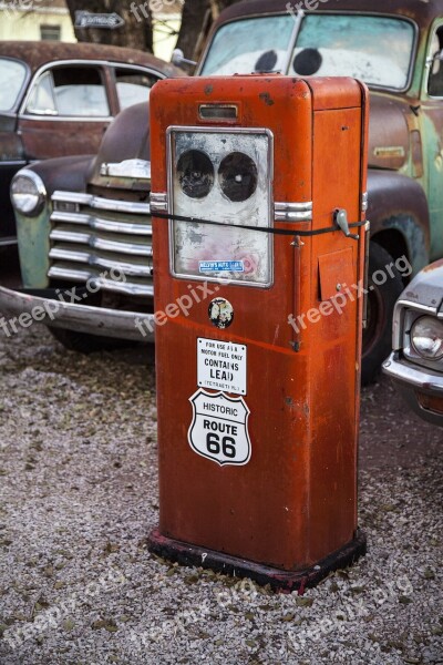 Route66 Gas Pump Retro Free Photos