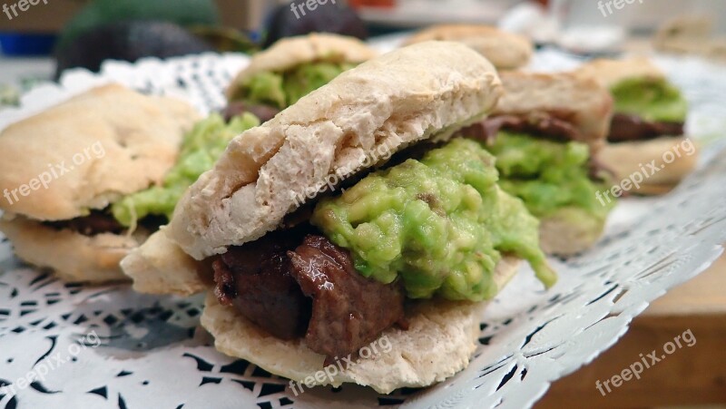 Avocado Meat Sandwich Snack Fillet