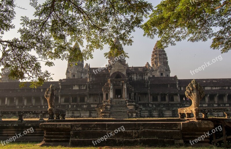 Cambodia Angkor Wat Hindu Nature Temple