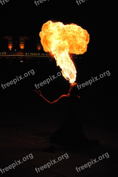 Artist Fire Eaters Show Fire Free Photos