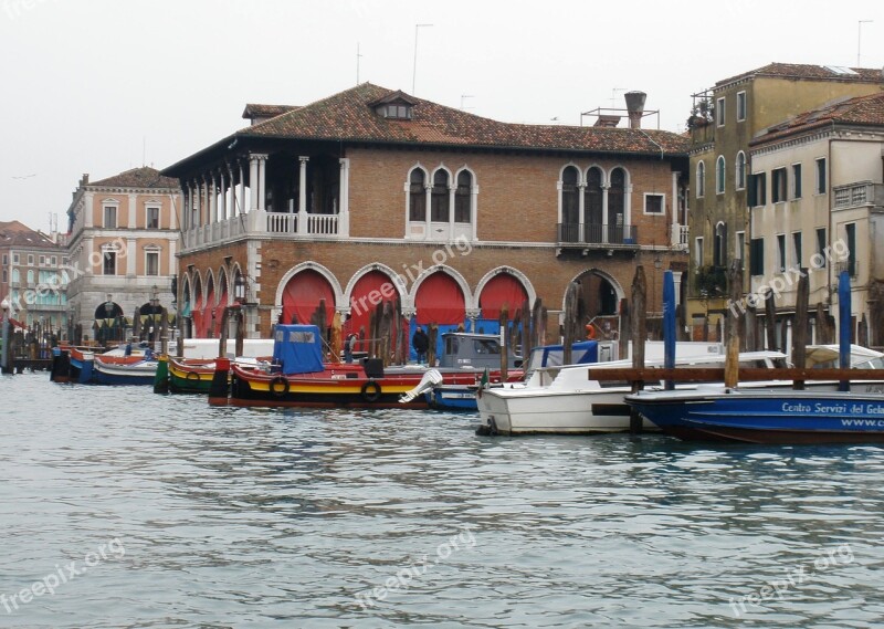 Venice Great Channel Italy Market Free Photos