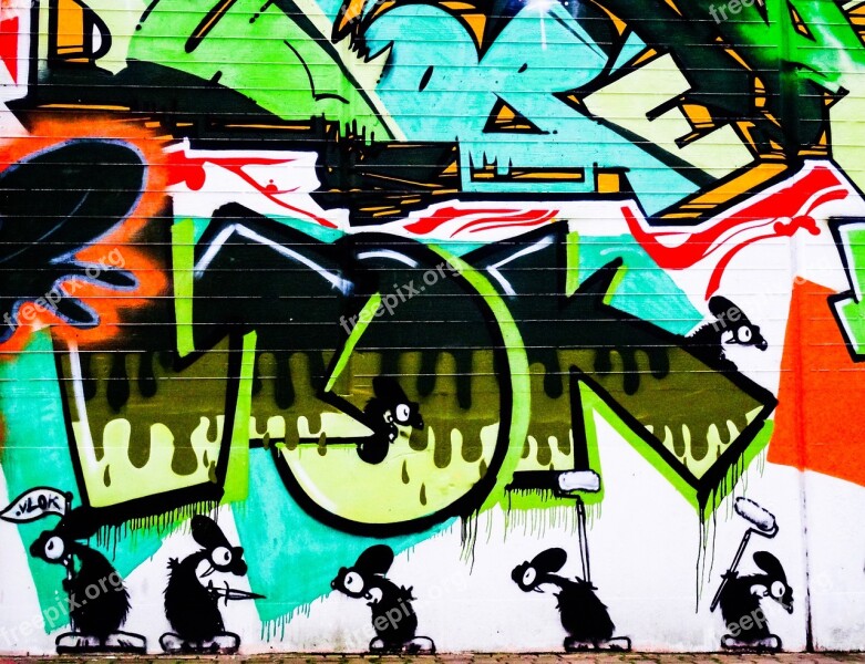 Graffiti Letters Font Text Mouse