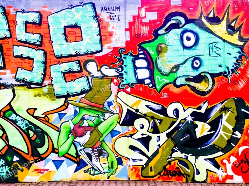 Graffiti Decoration Painted Wall Art