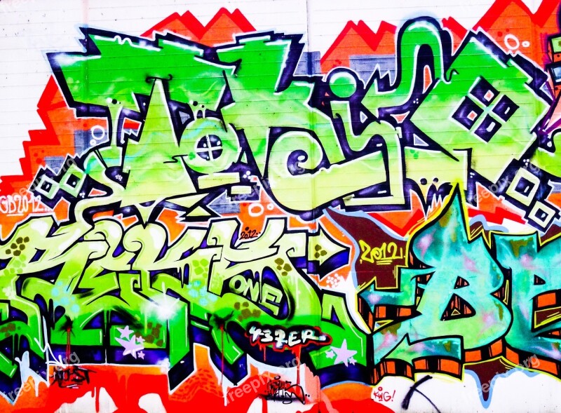 Graffiti Letters Font Text Decoration