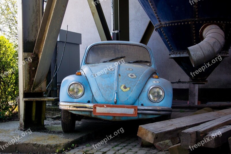 Vw Beetle Old Broken Rusty Dirty