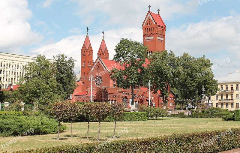 Minsk Church Beautiful Streets Beautiful View Free Photos