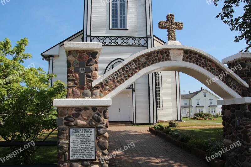 Church Cross Archway God Religion