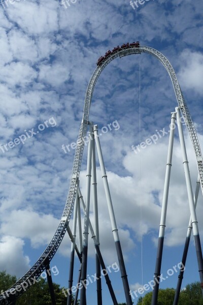 Theme Park Ride Adrenaline Fun Height