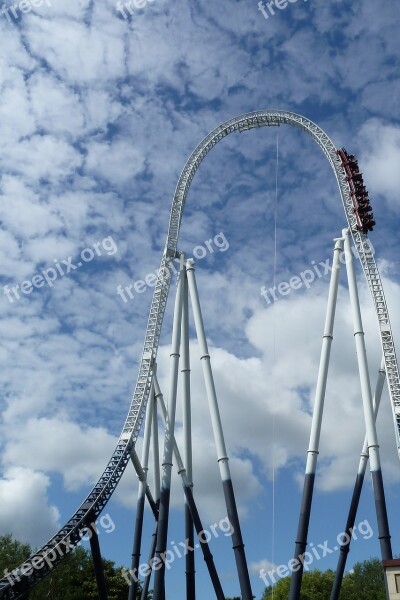 Theme Park Ride Rollercoaster Adrenaline Fun