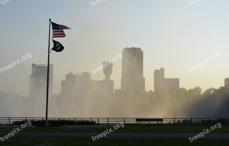 Niagara Falls Niagara Nature Waterfall Mist