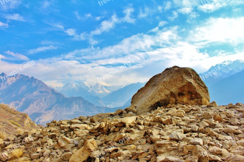 Mountain Rock Landscape Nature Sky