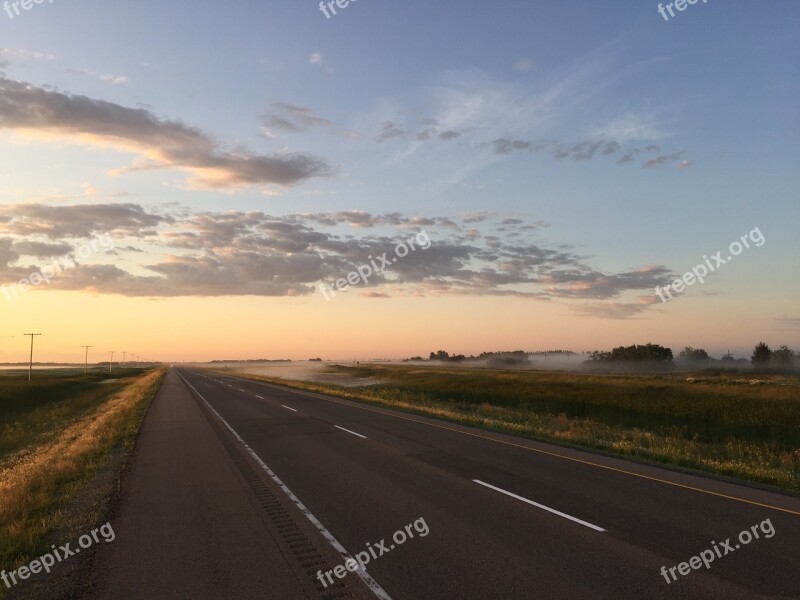 Saskatchewan Canada Prairies Nature Sky