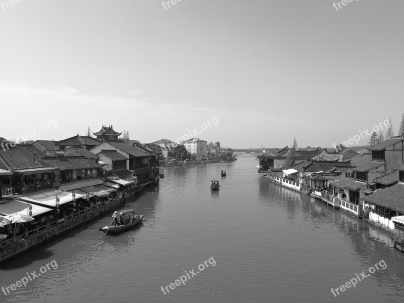 Zhujiajiao Ancient Town Architecture China Free Photos