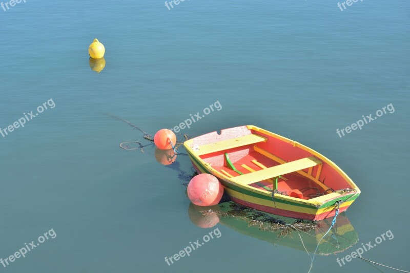 Boat Colors Calm Water Lake