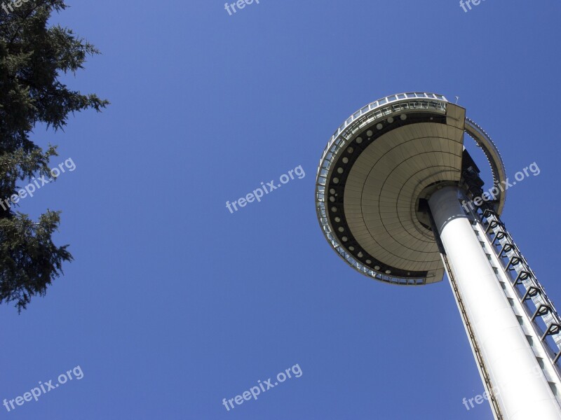 Lighthouse Faro De Moncloa Madrid Lighting Tower Spotlights