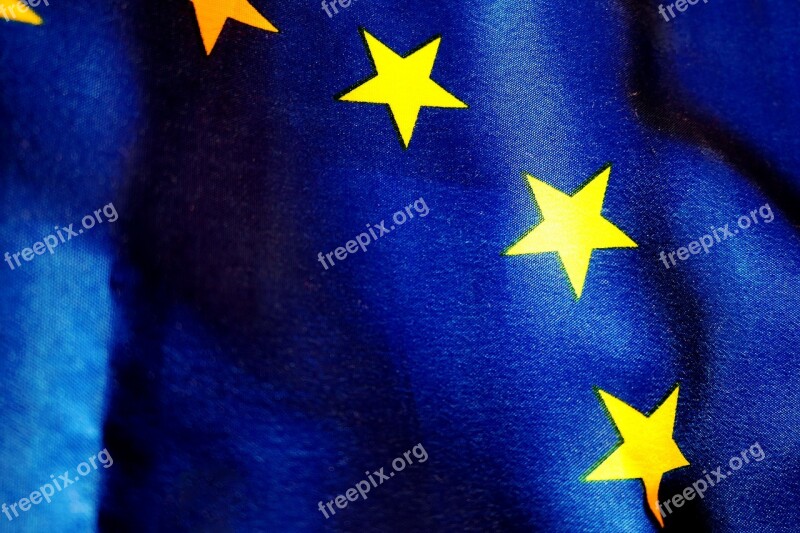 Banner Blue Euro Flag Europe Europe Flag