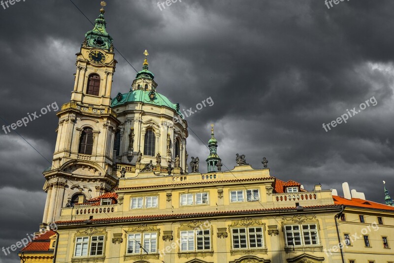 Prague Czech Storm Skies Gothic