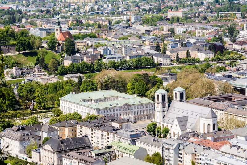 Salzburg Mirabell Palace St Andrew's Church Neustadt Building