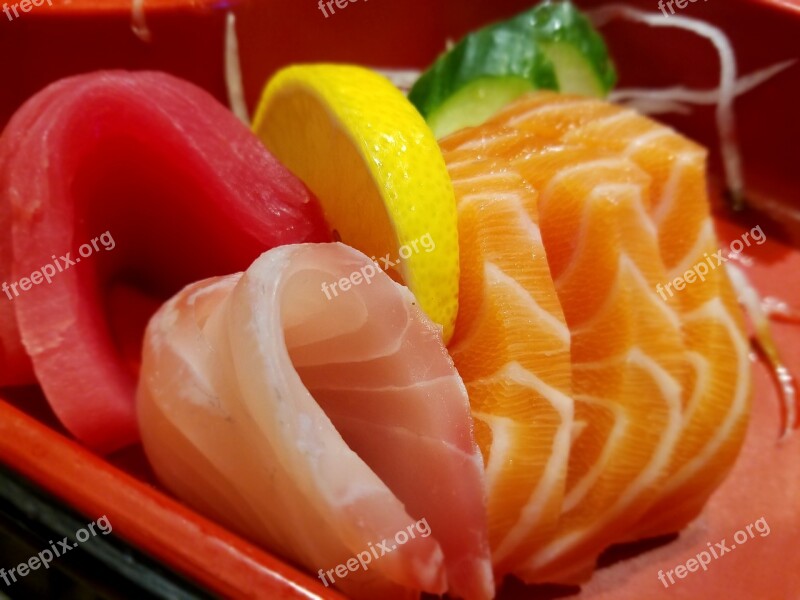 Sashimi Raw Fish Japanese Free Photos