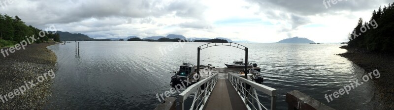 Alaska Harbor Pier Ocean Boat